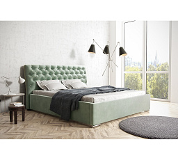 Postel Cosmopolitan s krystaly a kovovým rámem 180x200