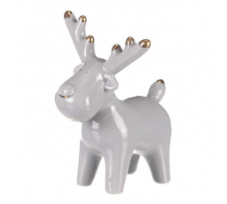 Sob - keramická figurka, barva šedá