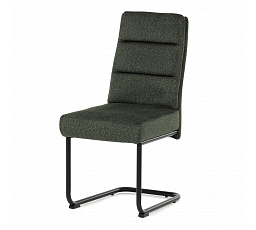 Jídelní židle, zelená, látka, DCL-P3107 GRN2