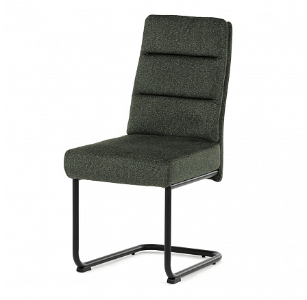 Jídelní židle, zelená, látka, DCL-P3107 GRN2