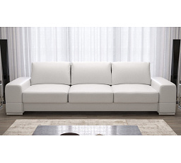 Sofa ZARA DL, 270 cm - bílá eko kůže