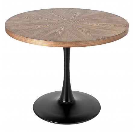 Stůl LINO 100 cm Ořech/Černý Stůl LINO 100 cm Ořech/Černý