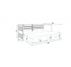 Postel Hermes 200 x 80 Bílá