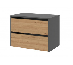 Botník Modis 1 antracit/dub artisan