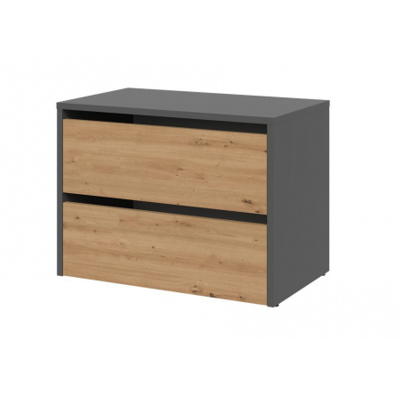 Botník Modis 1 antracit/dub artisan