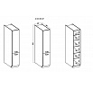 Kuchyňská skříňka KARPO 40-DK-210-2F, krémový lesk/šedá