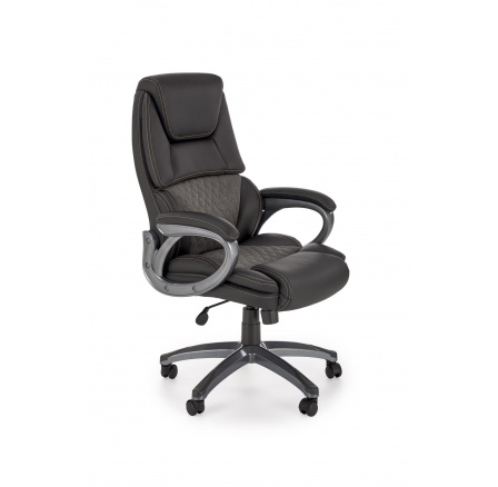 Kancelářské křeslo STEVEN, černé / popelavě šedá