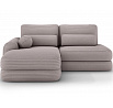Ripeli Corner Sofa Bed with Storage, Light Grey Velvet, Left-Hand Facing Modullo 03 180x128 Left 1