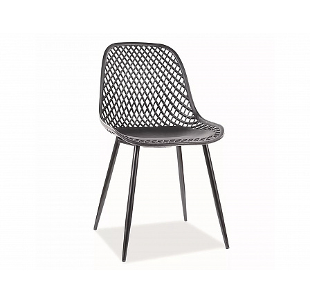 Jídelní židle CORRAL A, černá/černá