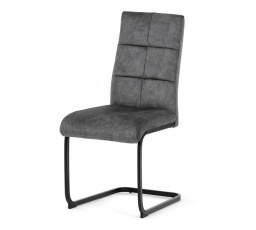 Jídelní židle, šedá, samet vintage, DCL-D1275 GREY4