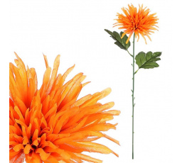 Chryzantéma - umělá řezaná květina, oranžová
