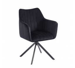 Židle velvet černá K10-FX