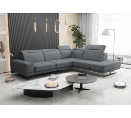 Rohová sedací souprava FIORE 265x220 cm - šedá , pravá