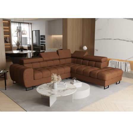 Rohová sedací souprava ASPEN 260x225 cm - pravá, oranžová Rohová sedací souprava ASPEN 260x225 cm - pravá, oranžová