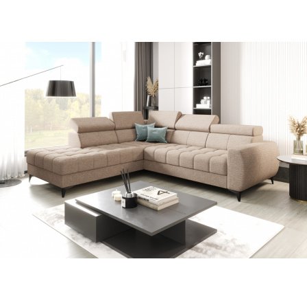 Rohová sedací souprava PORTO 225X255 cm - levá, béžová