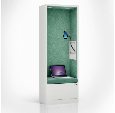 Sally 600mm korpus Bílý - sedák Zelený