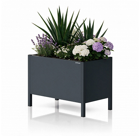 Kryt na květináč kovový velký antracitový: DAISY 500 x 400 x 300 mm Kryt na květináč kovový velký antracitový: DAISY 500 x 400 x 300 mm