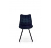 Jídelní židle K332 VELVET, Modrý Bluvel 86/Černá