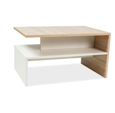 FRIDA konferenční stolek dub sonoma/bílá (FRIDADSB) (S) (K150-Z)
