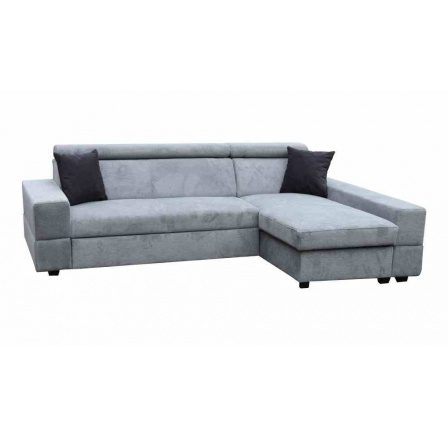 CAIRO NEW - Levá- rohová sedací souprava, látka ŠEDÁ Aragon 93 -(2balíky) kolekce "FE" (K250)NOVÁ LÁTKA