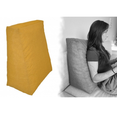 Relaxační polštář - žlutý melír