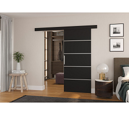 Posuvné nástěnné dveře TONY 96 Black