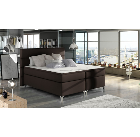 Čalouněná postel - Boxspring AMADEO, Soft 66, 140x200 cm