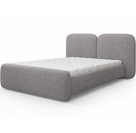 Bed Ollival 160x200 with metal frame and storage box, beige velvet Paolli 04 140x200 1 Bed Ollival 160x200 with metal frame and storage box, beige velvet Paolli 04 140x200 1