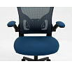 Kancelářské křeslo Q-333, Šedá/Modrá