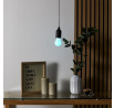 Závěsná lampa žárovka multicolor černá