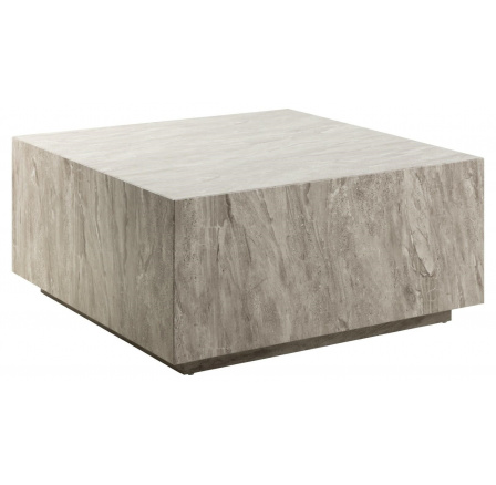 Konferenční stolek Dice 90x90cm šedý mramor