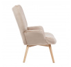 Křeslo B2 MOSS PLUS 2v1 velur béžové 70x95cm 890043