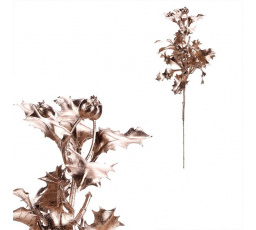 Cesmína - umělá větev s plody, barva champagne