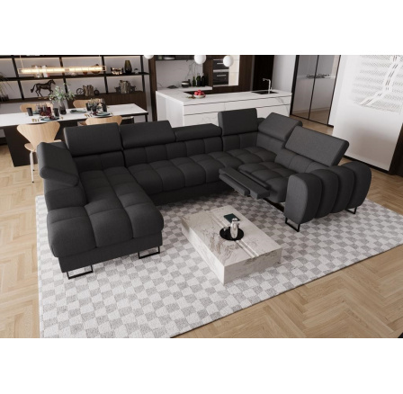 Rohová sedací souprava ASPEN MAX II , relax 198x350x170 cm - pravá, volitelný odstín Rohová sedací souprava ASPEN MAX II , relax 198x350x170 cm - pravá, volitelný odstín