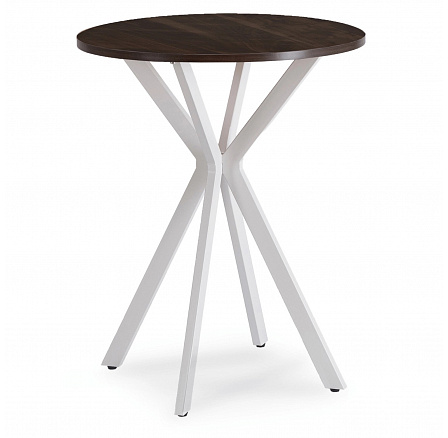 Stůl LAUREN 60 cm Ořech/Bílý