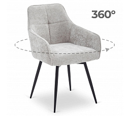 Otočná židle LARISA Šedá