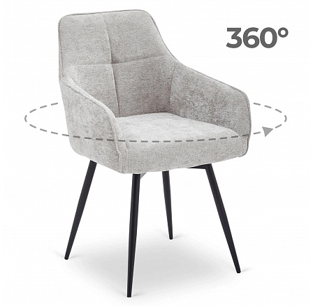 Otočná židle LARISA Šedá