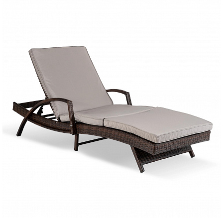 Zahradní křeslo FELIZ Hnědý/Šedý Technoratan