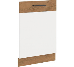 Dvířka na myčku bez panelu VEGAS - ZM 713 x 596, Dub Lancelot / Bílý lesk