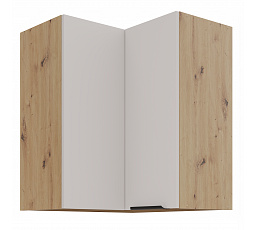 Horní rohová skříňka SOLEA - 60x60 GN-72 2F (90°), Dub Artisan/Kašmír