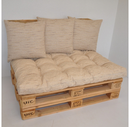 Polstry na paletový nábytek sada EASY - látka Ebony