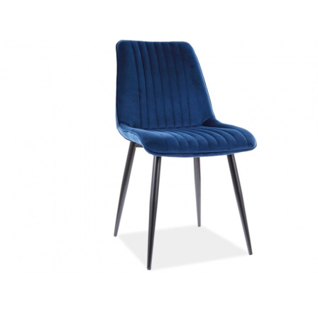 Jídelní židle KIM Velvet, Modrý Bluvel 86