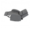 Polohovací křeslo, šedá, látka vintage, TV-4089 GREY