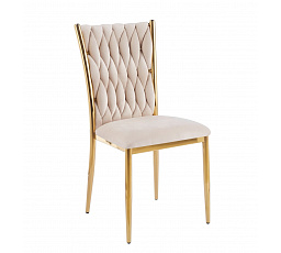 Židle velvet béžová K37-FXJG G