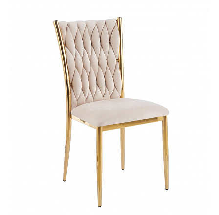 Židle velvet béžová K37-FXJG G
