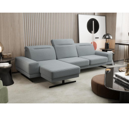 Rohová sedací souprava FIORE MINI 265x180 cm - šedá , levá