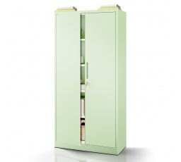 Kancelářská kovová skříň na dokumenty pastelově zelená: Fresh Style JAN H 900 x 1950 x 400 mm