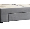 Postel s úložným prostorem BECKY 160, Šedý Velvet