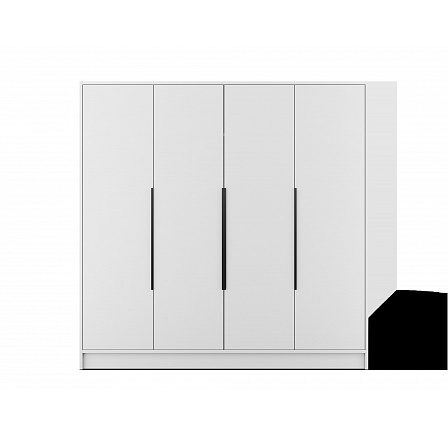 Palladio 200 Skříň s Otevíracími Dveřmi Bílá+Bílá