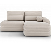 Ripeli Corner Sofa Bed with Storage, White Velvet, Right-Hand Facing Modullo 01 180x128 Right 1